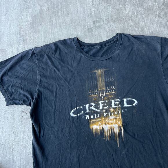 Vintage y2k creed black band music graphic t shirt - Picture 2 of 5